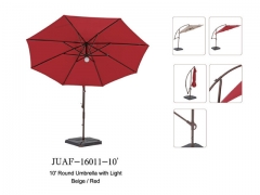 10′ Round Umbrella with Light (JUAF-16011-10′)